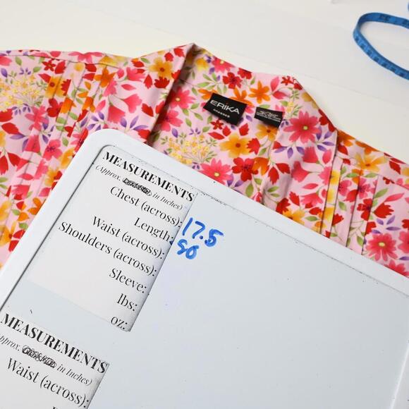 VTG Button Up AOP Floral Maxi Dress Collar Flowers Pockets Boho Cottage Fairy M - Picture 5 of 7